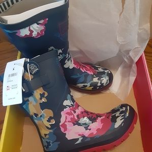 Joules rain boots size 5